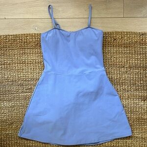 Alo Yoga Alosoft Courtside Tennis Dress, Lilac Blue, Size S